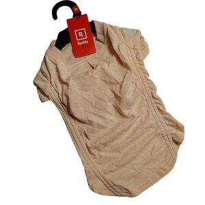 Reddy Dog Medium Peach Ruched Detail Lightweight T-Shirt